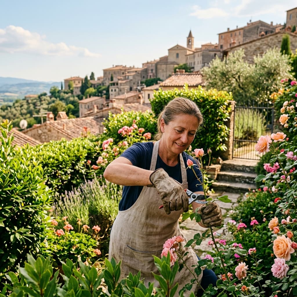 Giardinieri al lavoro a Canelli per manutenzione verde